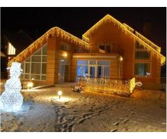 Новорічна ілюмінація гірляндами, монтаж гірлянд!