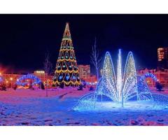 Новорічна ілюмінація, прикрасити гірляндами!