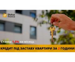 Гроші під заставу нерухомості без довідки про доходи у Києві.