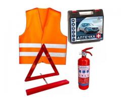 Автомобільні комплекти безпеки ВП-1 та ВП-2 — сертифікований захист за вимогами ПДР України