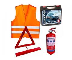 Автомобільні комплекти безпеки ВП-1 та ВП-2 — сертифікований захист за вимогами ПДР України