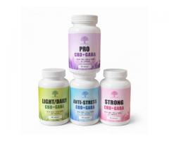 Биодобавка Strong CBD + GABA — антистресс и качественный сон, 60 капсул