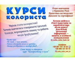 Курси колориста диплом пластиковий і сертифікат Кривий Ріг